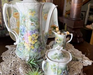 Gorgeous old tea sets.