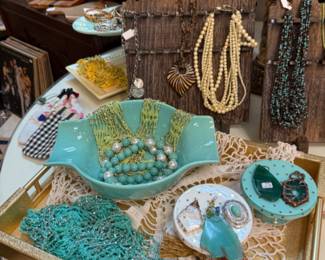 Beautiful beaded jewelry and the store even has a jewelry room.