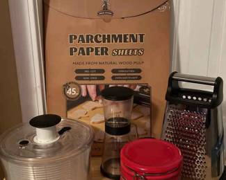 Salad Spinner, Grater, Parchment Paper, And More