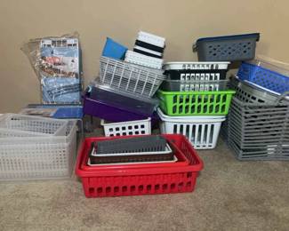 Organize with Plenty of Plastic Baskets More