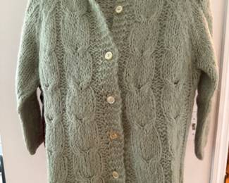 60s hand knit mohair sweater