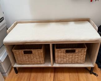 Pottery Barn entryway bench