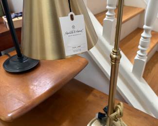 New with tag brass lamp.