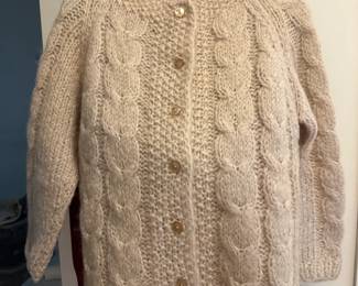 Hand knitted Mohair cardigan 1960s