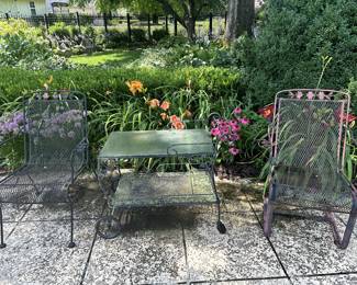 Chairs are sold. Bar cart is available.