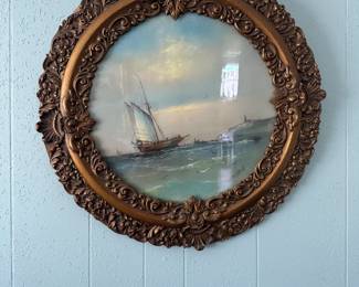 Gorgeous framed antique painting