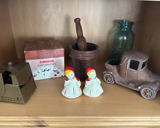 Red Riding Hood salt and pepper, plus primitive treasures