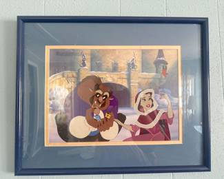 Vintage Disney "Beauty and the Beast" print