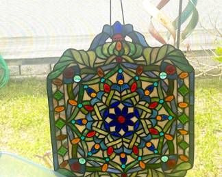 Stained-glass window hanging