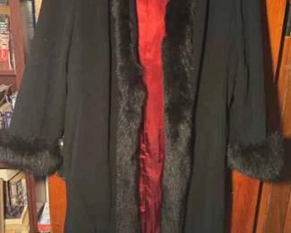 Marvin Richards Fur Trimmed Coat
