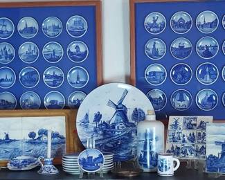 Vintage Delft And Royal Copenhagen Blue Collection