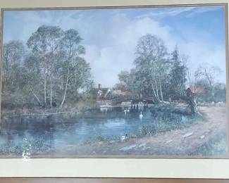 Clive Madgwich Old Cottage, Flatwoods Mill Framed Print