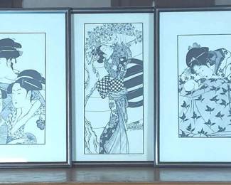 Japanese Wood Block Prints By Sally Ferris