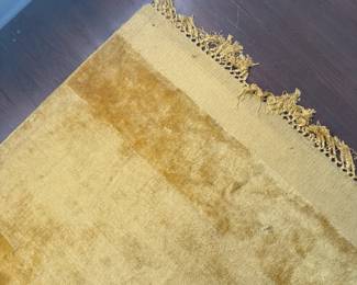 Mustard yellow anthropologie area rug