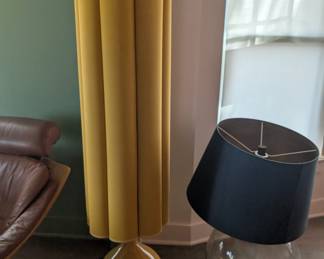 yellow statement lamp