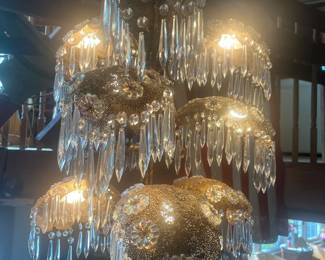 $9000 chandelier brass gold plating crystal 1500 the best offer