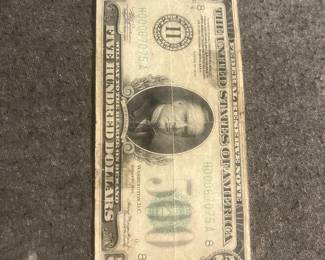 USA federal reserve note $500 bill 100% authentic