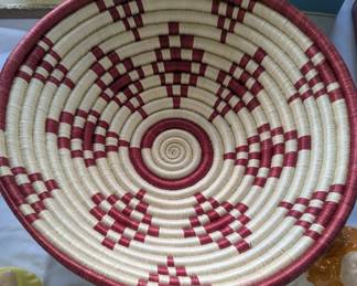 Woven African bowl