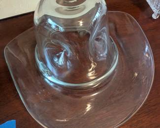 Rare vintage Blenko Cowboy Hat/ Ice Bucket