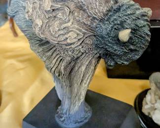 carved buffalo