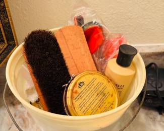 Shoeshine kit. Old school men stuff.