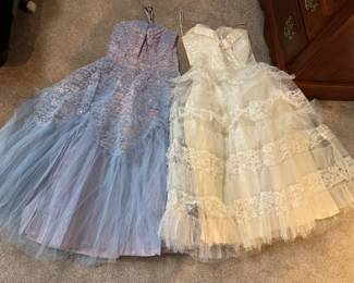 Two 50s prom dresses