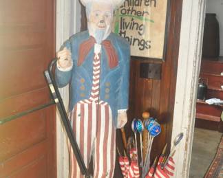 Carved Uncle Sam from the Square Rigger