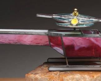 Stained Glass Helicopter Kaleidoscope
