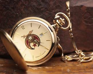 Masonic Caravelle by Bulova Pocket Watch
