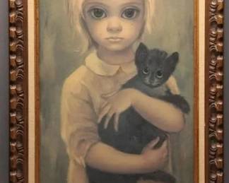 Margaret Keane Big Eyes “Stray” Print 1960s
