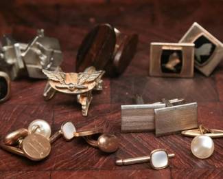 Vintage Cufflinks, Mixed Designs (10)