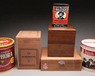 1950s-70s Tobacco and Cigar Box Collection