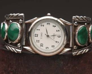 Vintage Native American Sterling Watch Band