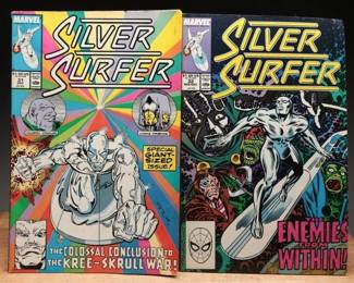 Silver Surfer Issues 31 and 32 Comic Books