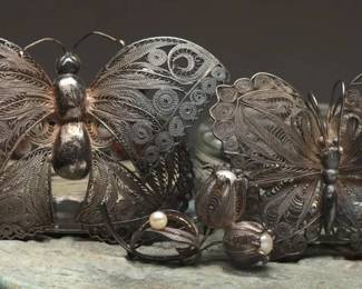 Stunning Sterling Silver Pins, 54.29 Grams