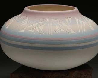 Navajo Pottery Signed NAV USA