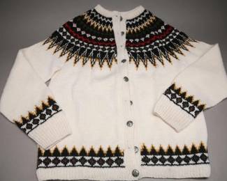 Norwegian Wool Sweater With Metal Buttons