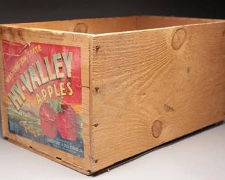 Vintage Hy-Valley Apple Crate Box