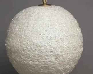 Vintage MCM Lucite Spaghetti Hanging Light, 12"