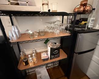 Bar and small refrigerator