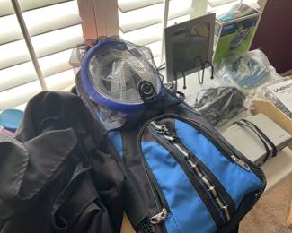 Flippers and facemask for snorkeling new
