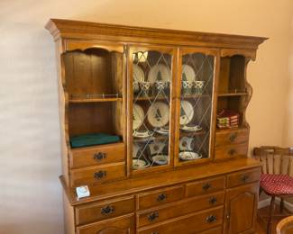 Very nice larger maple breakfront