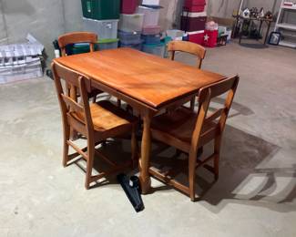 Unique high rock maple set very heavy and of course it’s in the basement, so bring your help
