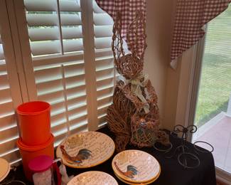 Straw Easter bunny