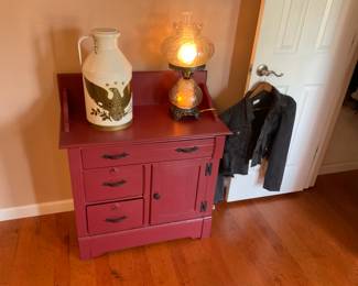Washstand paint it red it is new