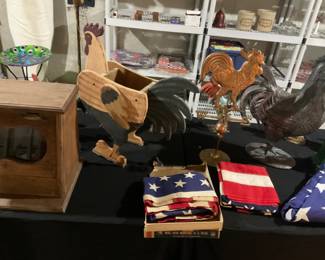 Vintage American flags