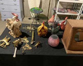 More chicken brass collectibles