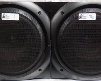 LOT OF 2 LOGITECH POWERED SUBWOOFERS Z-5500