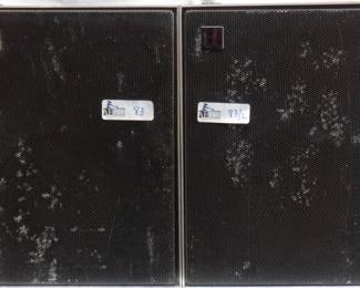 LOT OF 2 PHILIPS 22RH532 POWERED SPEAKERS NO POWER CORDS