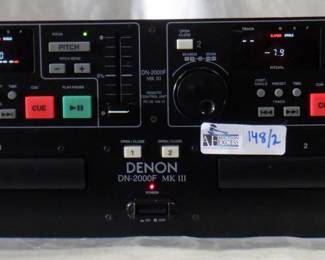 LOT OF 2 DENON ELECTRONICS INCLUDING DN-2000F MK III, REMOTE